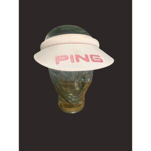 Vintage Ping By Karsten Pink Golf Visor Made In USA